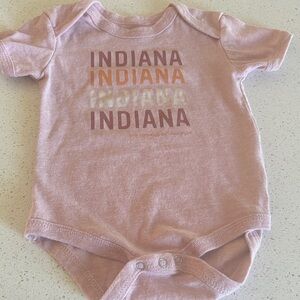 Indiana Graphic Baby Bodysuit - Pink